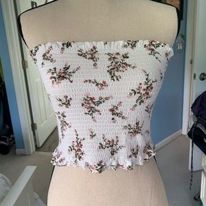 F21 floral tube top